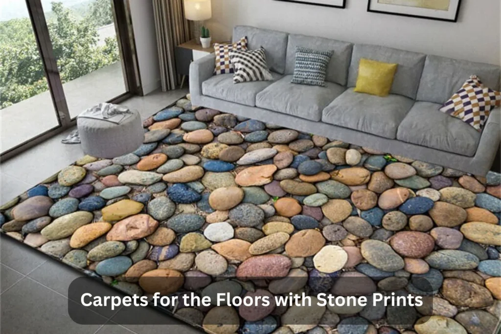 Carpets for the Floors with Stone Prints
