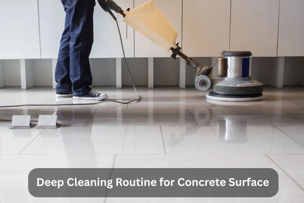 Deep Cleaning Routine for Concrete Surface