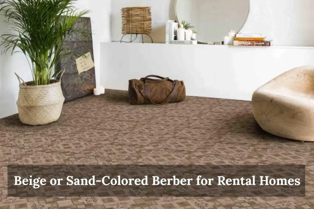 Beige or Sand-Colored Berber for Rental Homes
