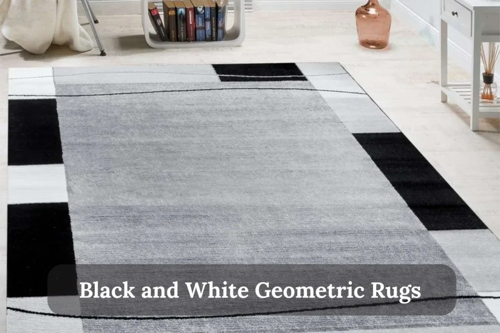 Black and White Geometric Rugs