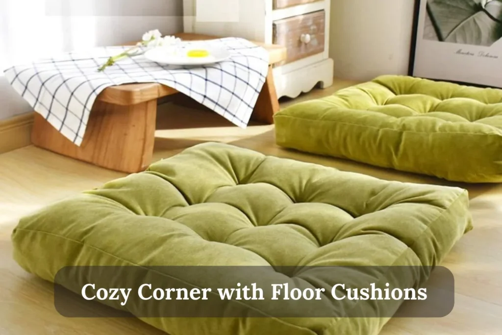 Cozy Corner with Floor Cushions