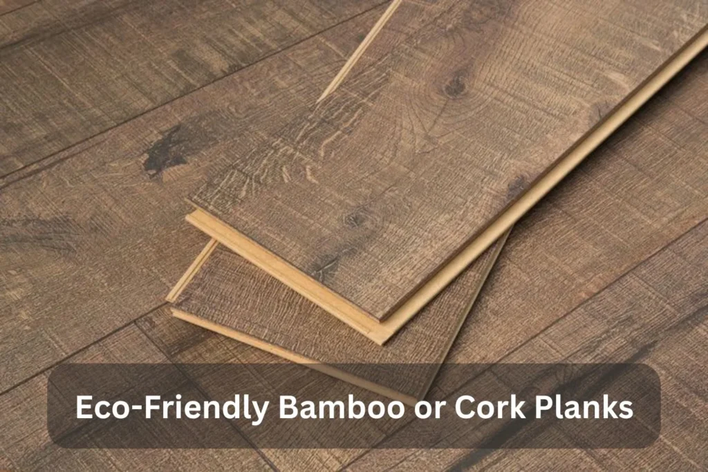 Eco-Friendly Bamboo or Cork Planks