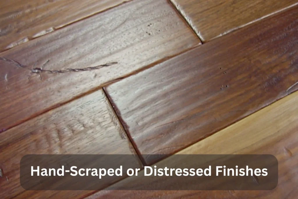 Hand-Scraped or Distressed Finishes