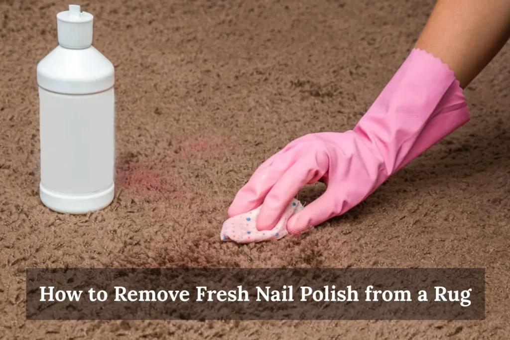 How to Remove Fresh Nail Polish from a Rug