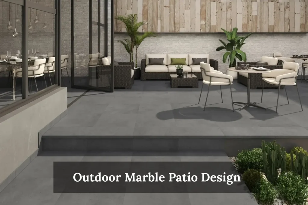 Outdoor Marble Patio Design