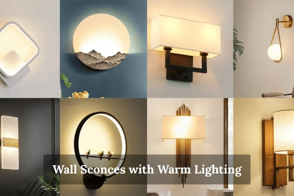 Wall Sconces with Warm Lighting