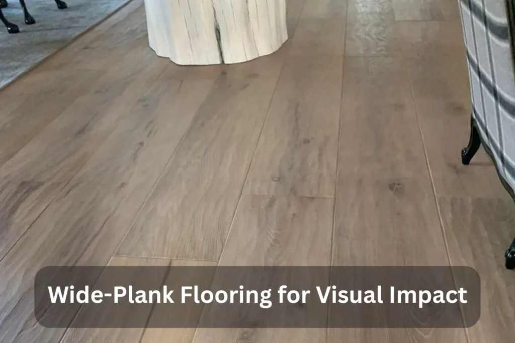 Wide-Plank Flooring for Visual Impact