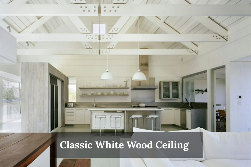 Classic White Wood Ceiling