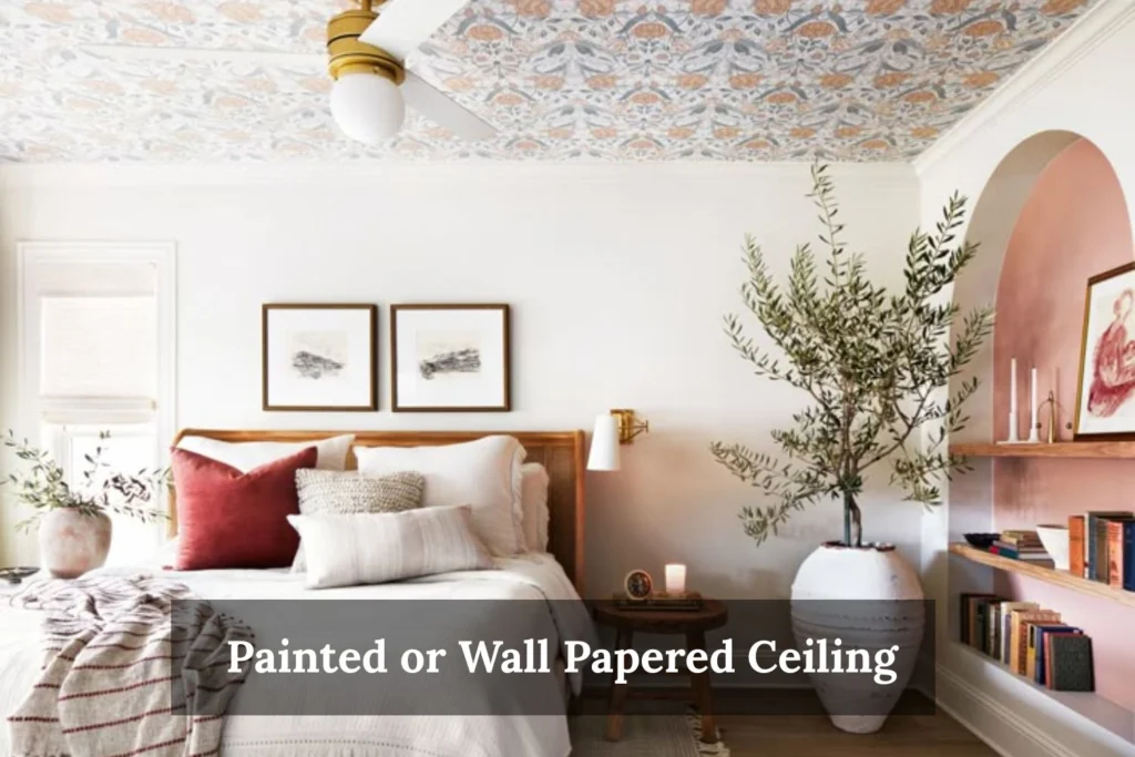Painted or Wall Papered Ceiling