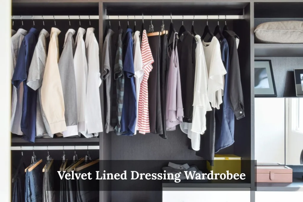 Velvet Lined Dressing Wardrobe