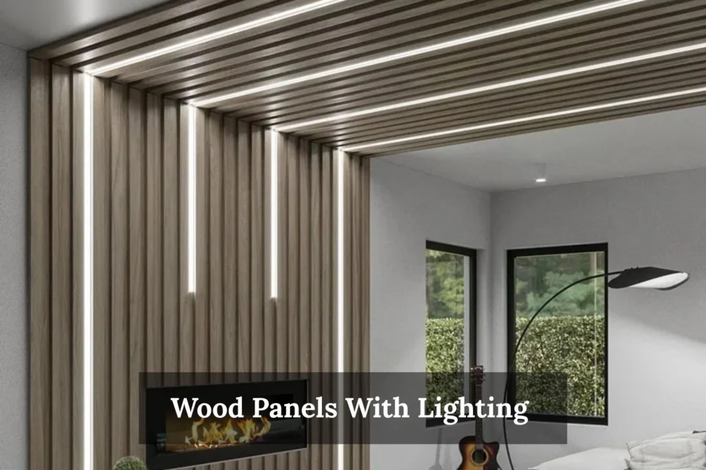 Wood Panels With Lighting